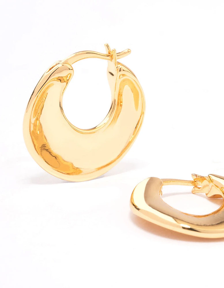 Gold Plated Small Hoop Earrings