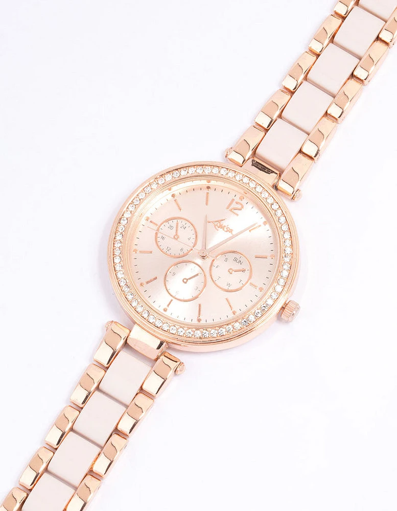 Rose Gold Coloured Two-Toned Oyster Watch