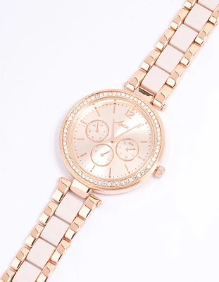 Rose Gold Coloured Two-Toned Oyster Watch