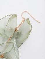 Gold Petal Drop Earrings