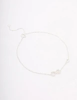 Sterling Silver Infinity Heart Bracelet