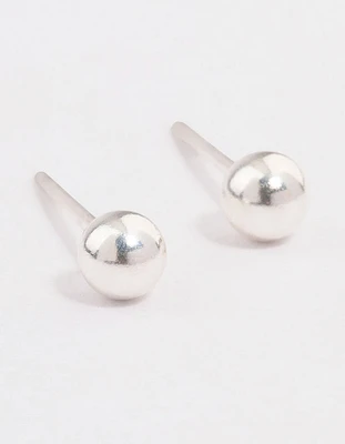 Sterling Silver Ball Stud Earrings 4mm