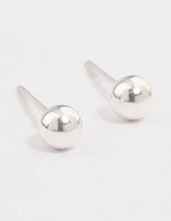 Sterling Silver Ball Stud Earrings 4mm