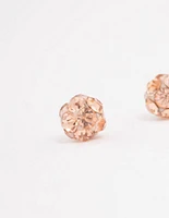 Sterling Silver Blush Fireball Stud Earrings