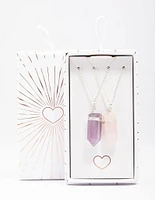 Silver Mixed Semi-Precious Wrapped Necklace Pack