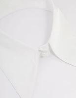 White Fabric Pointed Collar Necklace