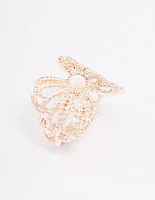 Rose Gold Butterfly Band Ring