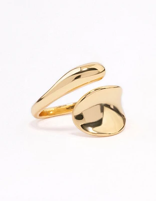 Gold Plated Bold Wrapped Ring