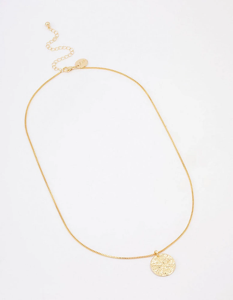 Gold Plated Angel Pendant Necklace