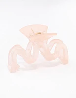 Blush Wavy Hair Claw Clip