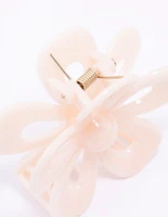 Ivory Flower Hair Claw Clip