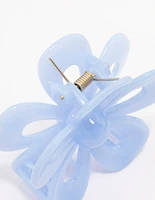 Blue Flower Hair Claw Clip