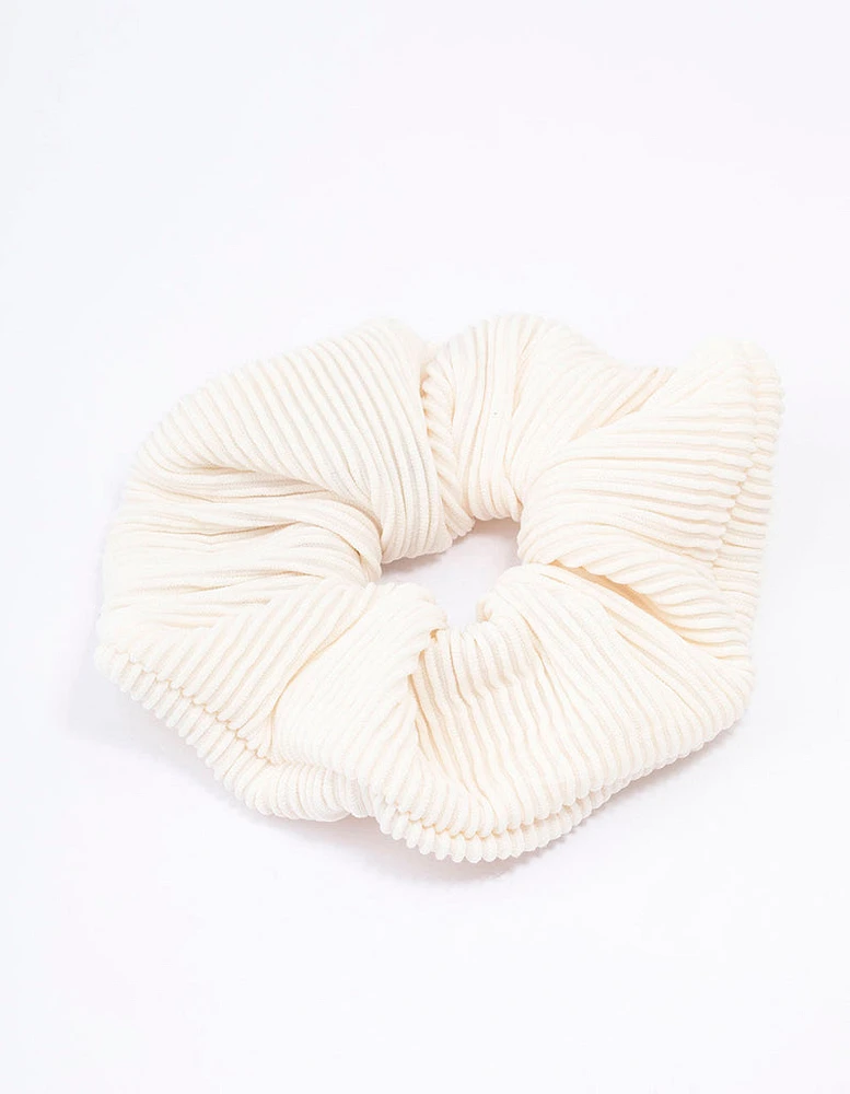 Ribbed Hair Scrunchie