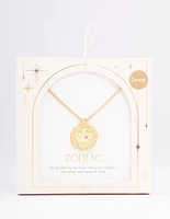 Gold Plated Cancer Star Sign Pendant Necklace