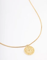 Gold Plated Cancer Star Sign Pendant Necklace