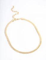 Gold Plated Snake Chain Necklace