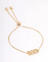 Gold Plated 333 Angel Number Bracelet