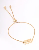 Gold Plated 555 Angel Number Bracelet