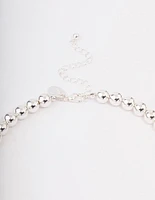 Silver Ball Jewellery Set