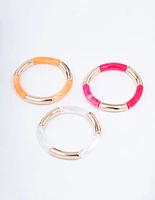 Gold Stretch Bracelet 3-Pack