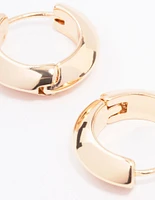 Gold Chunky Small Hoop Earrings