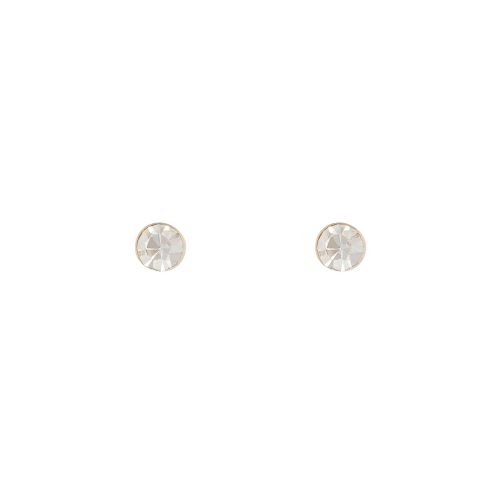 Small Diamante Stud Earrings