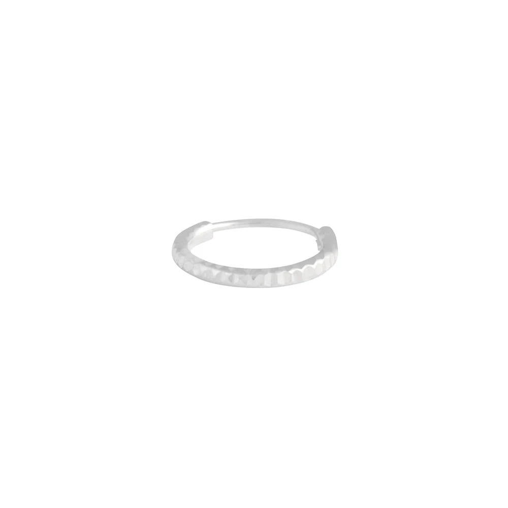 Sterling Silver Diamond Cut Nose Ring