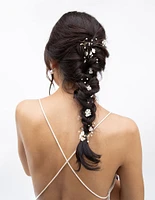 Gold Flower Drape Hair Vine