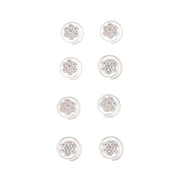 Floral Diamante Hair Jewels 8-Pack