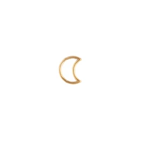 Gold Celestial Moon Cartilage Earrings