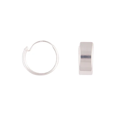 Sterling Silver Chunky 18mm Hoop Earrings