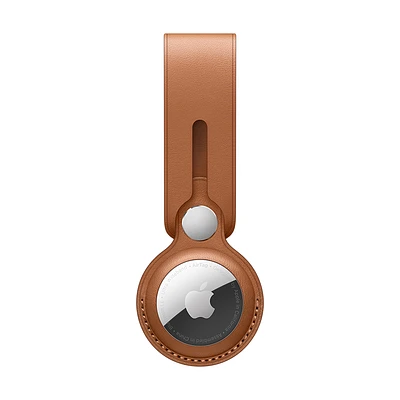 Etiqueta AirTag Apple Piel Loop Marron Caramelo