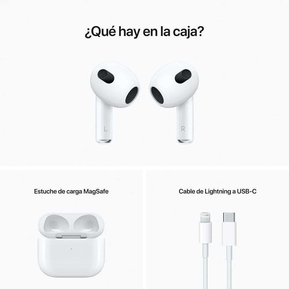 Audifonos Apple MME73AM/A AirPods 3er Generacion