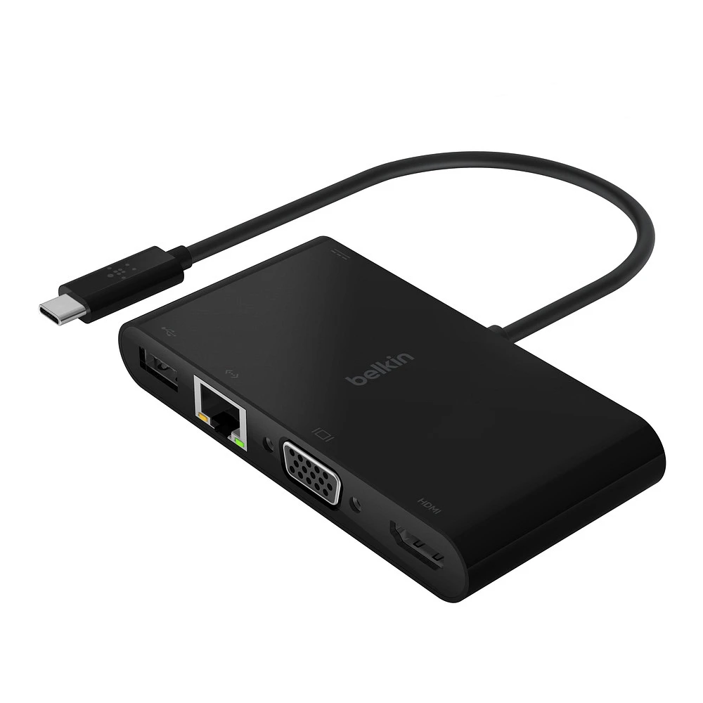 Adaptador Belkin AVC004BTBK USB-C 4 en 1 Negro