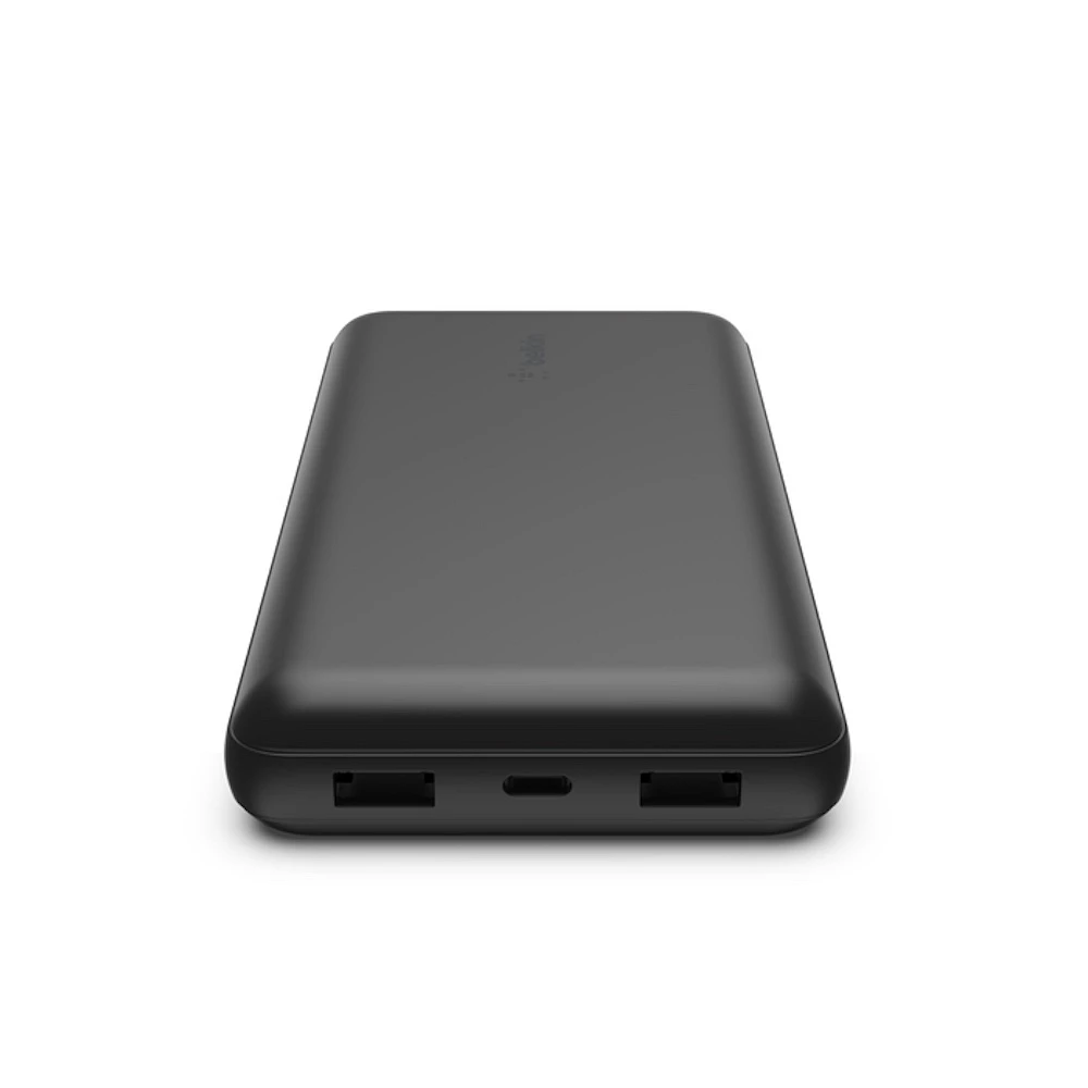 Batería Belkin Portátil 20,000mAh 15W 2 USB-A  C 15W, Negro