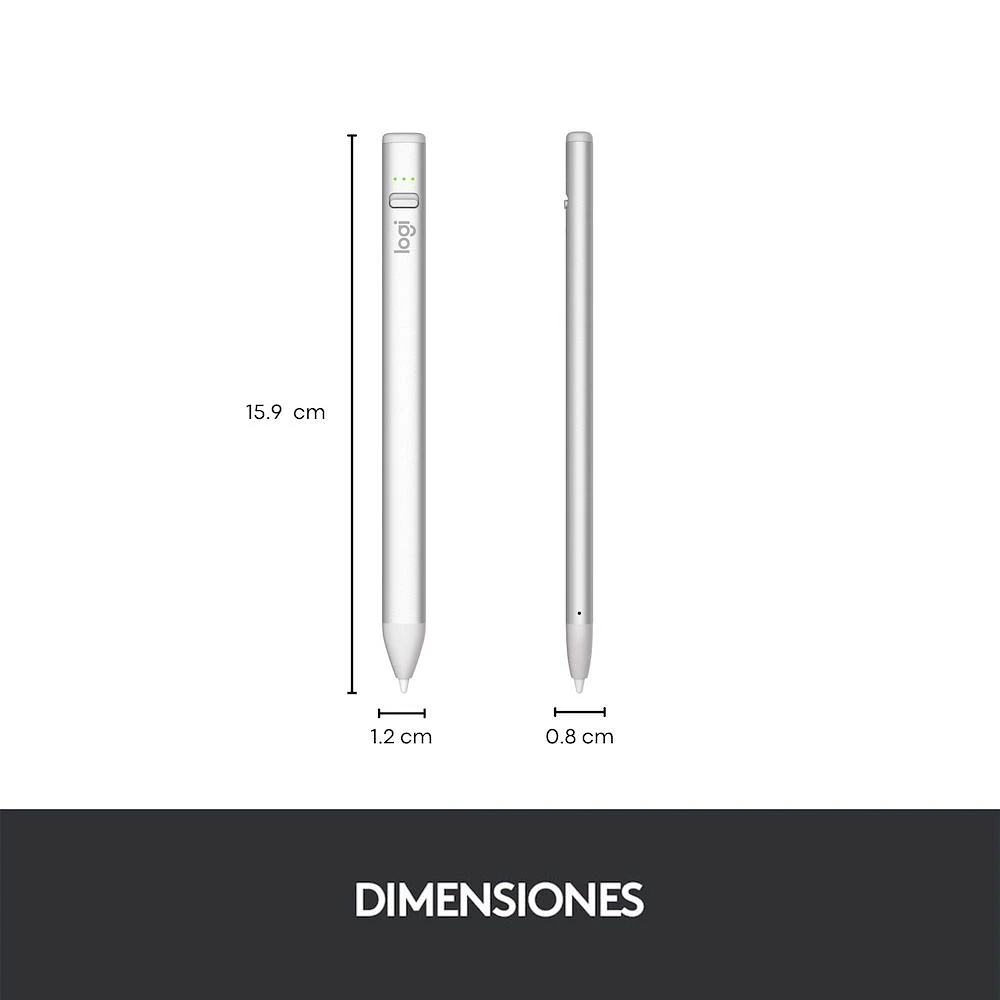 Stylus Crayon Logitech Para iPad Plata 914-000083