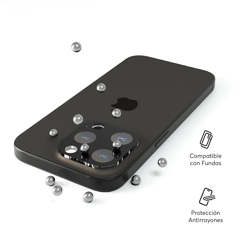Protector de Lente NCO CamGuard iPhone 15 Pro / 15 Pro Max Negro