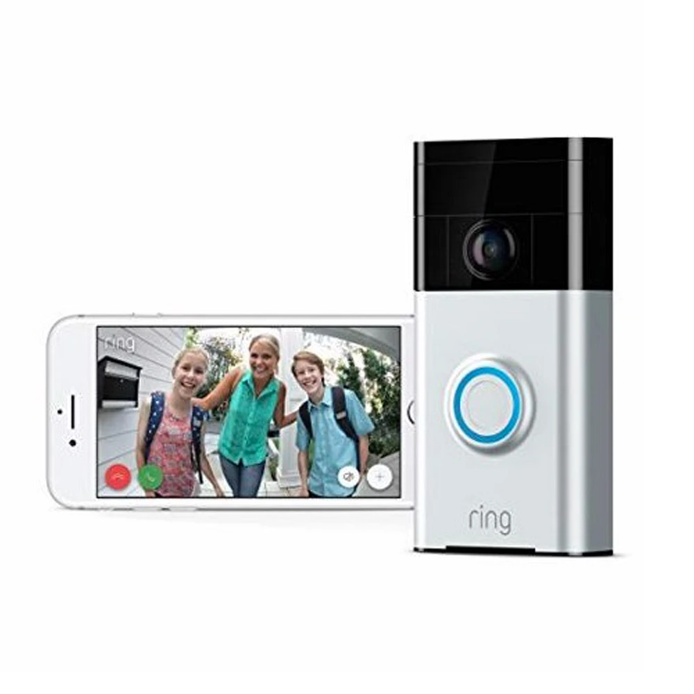 Timbre con Video Cámara Ring Doorbell 2 Gris