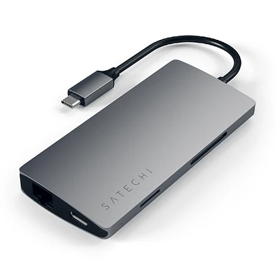 Adaptador Satechi ST-TCMA2M USB-C 7 en 1 Gris