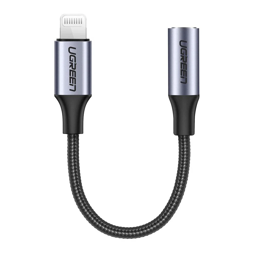 Adaptador Ugreen 30756 Lightning a Audio 3.5 Negro