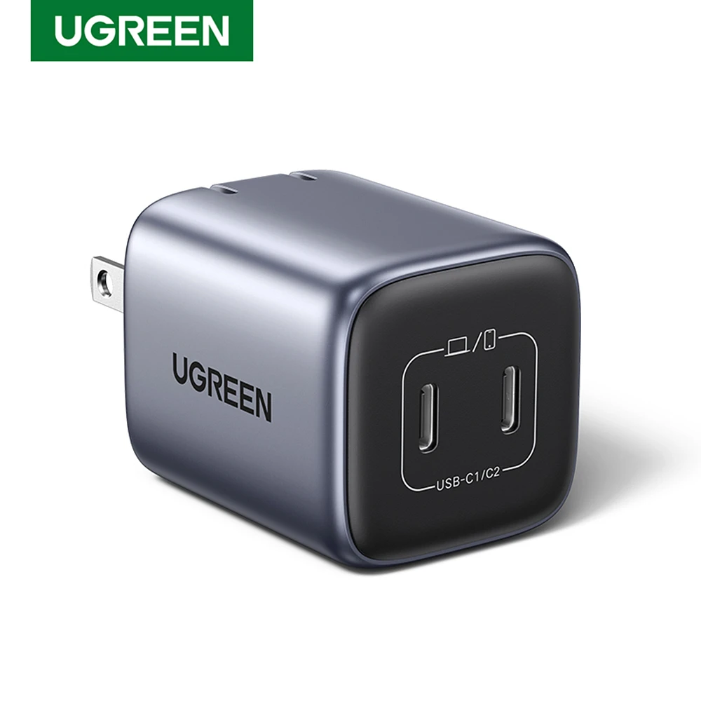 Cargador Ugreen De Pared 90572 2 USB-C 45W 25W+20W