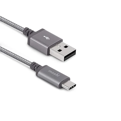 Cable Moshi Integra USB-C a USB-A 1.5m Gris Titanio