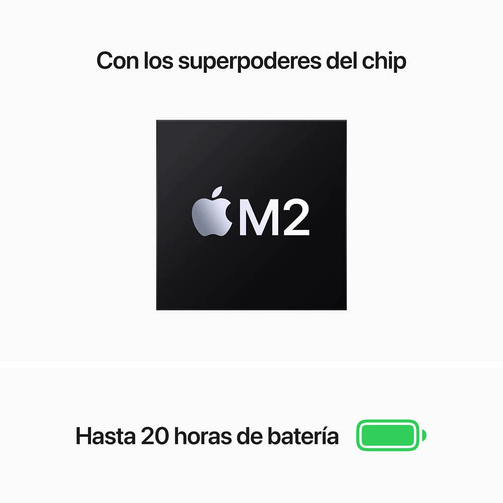 MacBook Pro 13" MNEJ3E/A Chip M2 CPU8 GPU10 8GB 512GB Gris Espacial