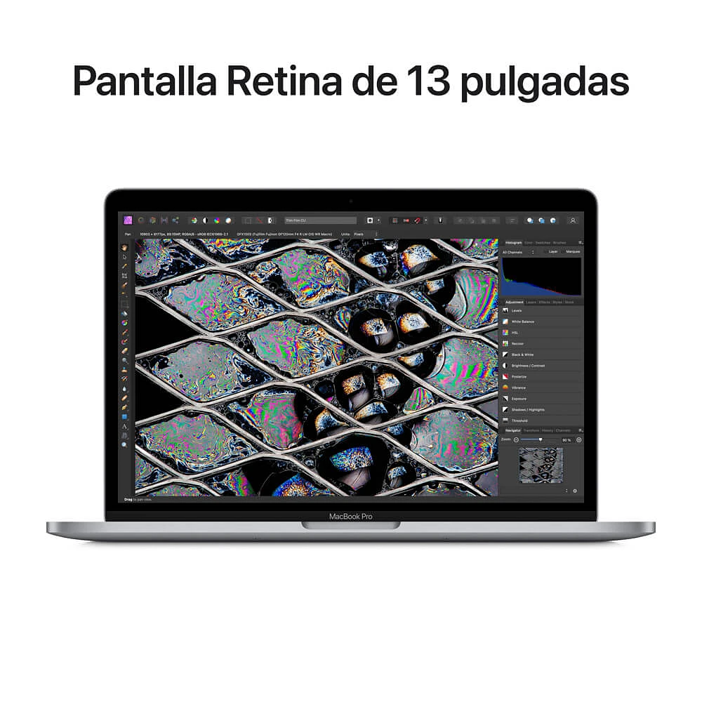MacBook Pro 13" MNEJ3E/A Chip M2 CPU8 GPU10 8GB 512GB Gris Espacial