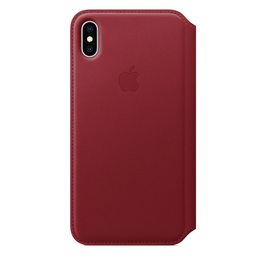 Funda Apple iPhone XS Max Piel Folio (PRODUCT)RED