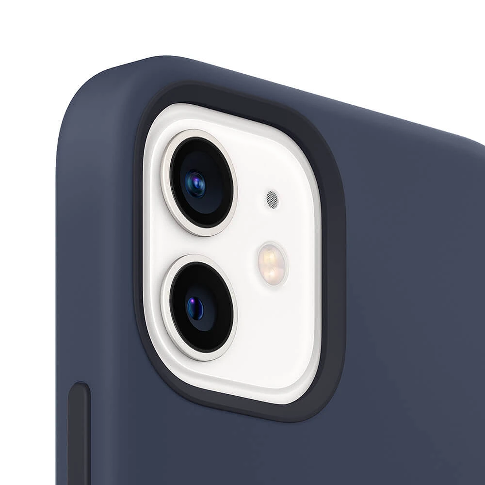 Funda Apple iPhone 12-12 Pro MagSafe Silicon Azul Marino Oscuro
