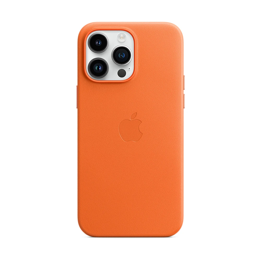 Funda Apple iPhone 14 Pro Max MagSafe Piel Naranja