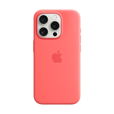 Funda Apple iPhone 15 Pro MagSafe Silicon Guayaba