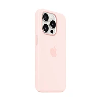 Funda Apple iPhone 15 Pro MagSafe Silicon Rosa Claro