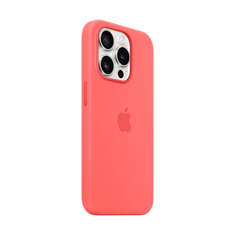 Funda Apple iPhone 15 Pro Max MagSafe Silicon Guayaba